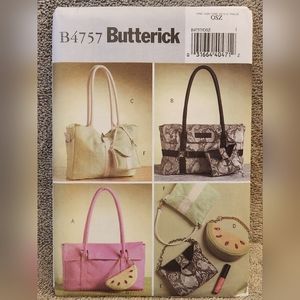 Butterick Bag Pattern, 4 Sizes, NWT